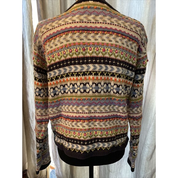 VTG Paul Harris Design Womens M Multicolor  Cardigan Sweater - Picture 2 of 7